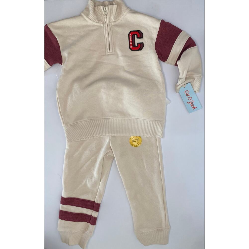 Cat & Jack Toddler Boys' Fleece Sweatshirt & Pants Set, 2T, NWT